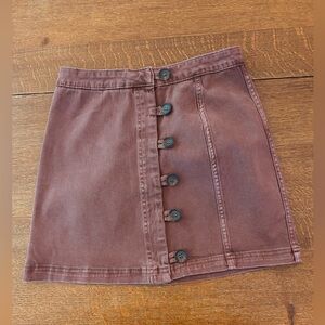 Altar'd State Mauve Mini Skirt